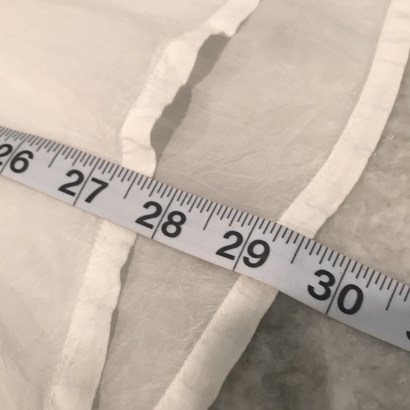 Johnny Was Embroidered Tunic Womens Small White Sheer Silky Floral Boho Fairy - Picture 10 of 11